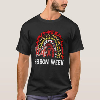 Camiseta Nós Usamos Vermelho Para a Semana de Conscientizaç