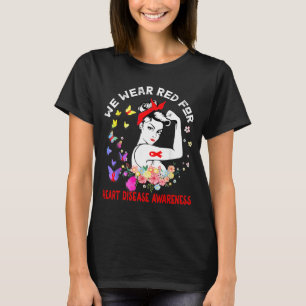 Camiseta Nós Usamos Vermelho Para Conscientização Sobre Doe