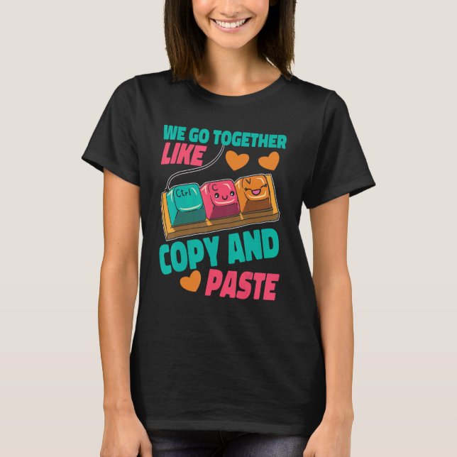 Camiseta Nós Vamos Junto Como Copiar E Colar (Frente)