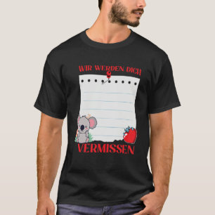 Camiseta Nós Vamos Te Extrañar Amigos Despedida com Si