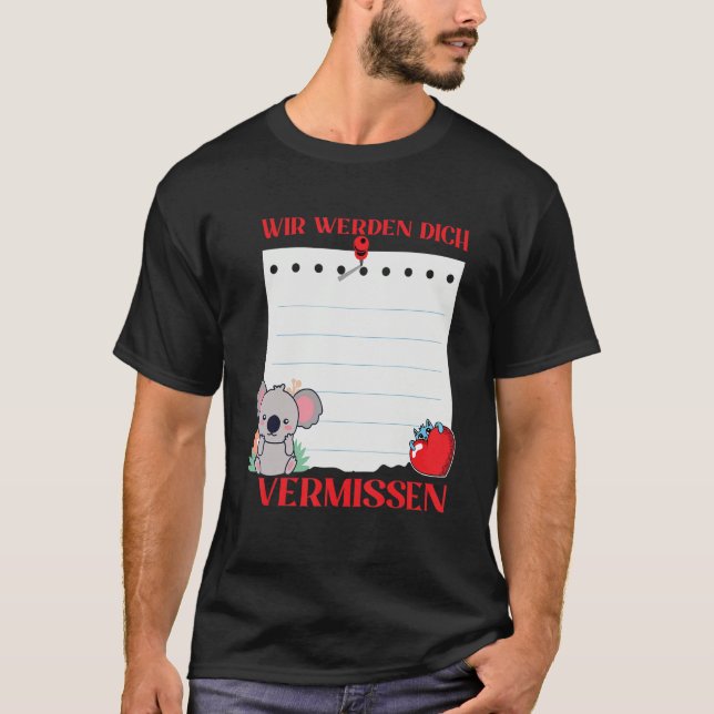Camiseta Nós Vamos Te Extrañar Amigos Despedida com Si (Frente)