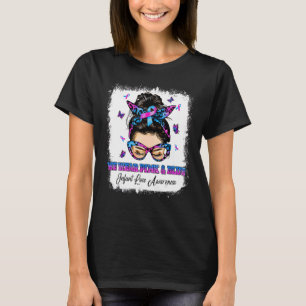 Camiseta Nós Vestimos Azul Cor-de-rosa Azul Mensageiro O Gu
