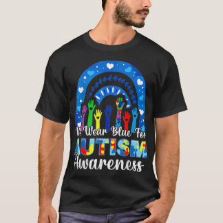 Camiseta Nós Vestimos Azul Para Autismo Autismo Autismo Aut