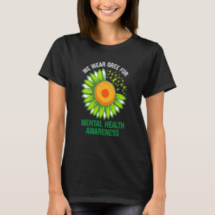 Camiseta Nós Vestimos o apoio à saúde mental dos girassóis 