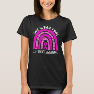Camiseta Nós Vestimos Rosa Para A Consciência Do Palato Da