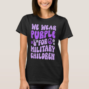 Camiseta Nós Vestimos Roxo pelas Crianças Militares