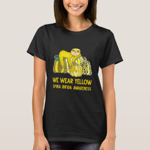 Camiseta Nós Vestimos Sloth de Consciência da Spina Bifida