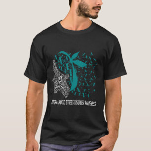 Camiseta Nós Vestimos Teal Para O Transtorno De Estresse Tr