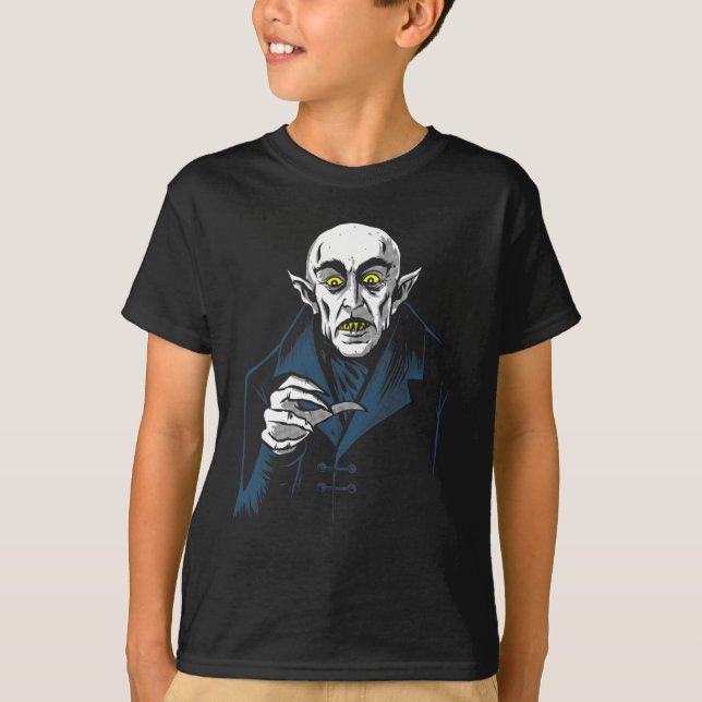 Camiseta Nosferatu Halloween Vampire Horror Dracula (Frente)