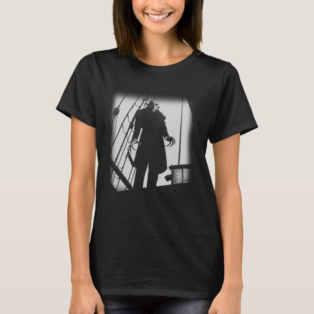 Camiseta Nosferatu Vampire Horror Dracula Vlad Tepes Poste (Frente)