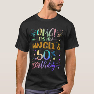 Camiseta Nossa É o 50º Aniversário do Meu Tio Doce 50 Anos 