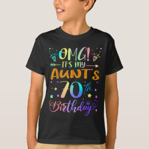 Camiseta Nossa, é o 70º aniversário da minha tia, doce 70 a
