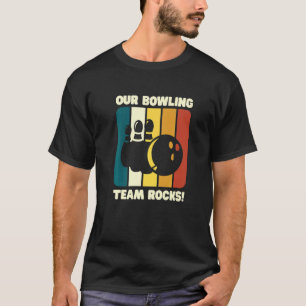 Camiseta Nossa Equipe De Boliches Enrola Pins De Boliche E 
