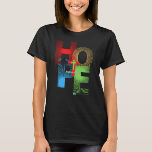 Camiseta NOSSA ESPERANÇA ESTÁ EM JESUS Romanos 15:13 Design