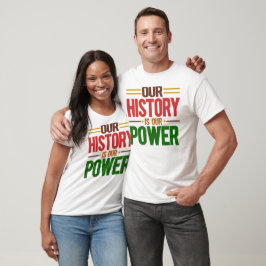 Camiseta Nossa História É Nosso Poder
