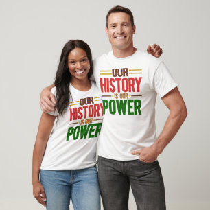 Camiseta Nossa História É Nosso Poder