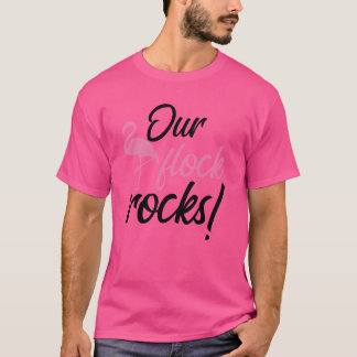 Camiseta Nossa Manada Balança Flamingo Rosa Nossa Manada Ba