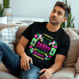 Camiseta nossa pequena Festa de aniversário Retro Neon