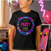 nossa pequena festa de aniversário Retro Neon dos 