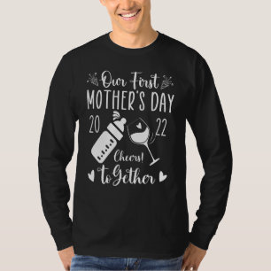 Camiseta Nossa Primeira Dia de as mães Mãe Vida Mãe Mãe Mam