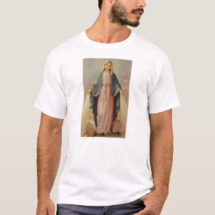 Camiseta Nossa senhora da mãe abençoada rosário Mary