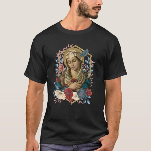 Camiseta Nossa Senhora das Tristezas Sete Dolores Piety Mat (Frente)