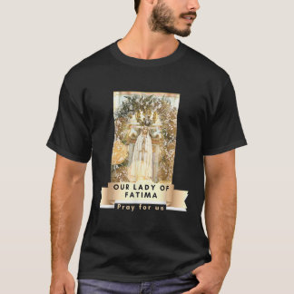 Camiseta Nossa Senhora de Fátima Abençoou Mãe Maria Mães Ca