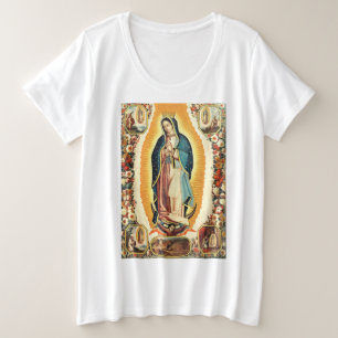 Camiseta Nossa Senhora de Guadalupe Arte Radiante