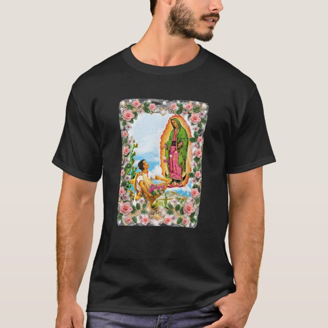 Camiseta Nossa Senhora de Guadalupe Virgem Maria Bela Catól (Frente)