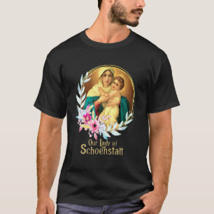 Camiseta Nossa Senhora de Schoenstatt Mãe Mary Traz Almirab