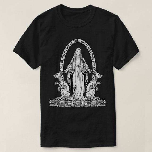 Camiseta Nossa Senhora do Chupacabra  (Frente do Design)