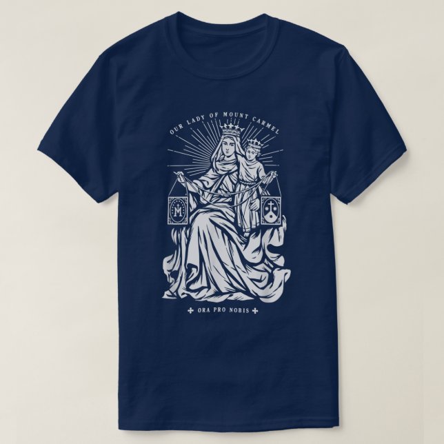 Camiseta Nossa Senhora do Monte Carmel (Frente do Design)