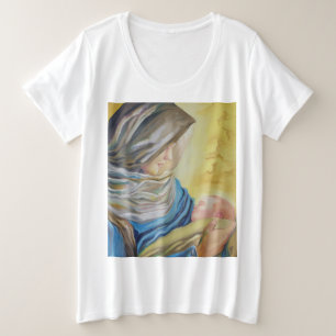 Camiseta Nossa Senhora do Silêncio segurando Jesus bebê