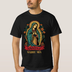 Camiseta Nossa Senhora Virgen De Guadalupe Virgin Mary Grac