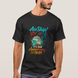 Camiseta Nossa Trilha de Aniversário Engraçado Casais Cruza