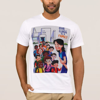 Camiseta Nossa Turma é uma Família para Mulheres