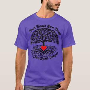 Camiseta Nossas Raízes Correm Profundamente Nosso Amor Exec