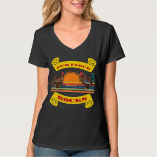 Camiseta Nossas Rochas De Bando Levantando Galinhas De Quin