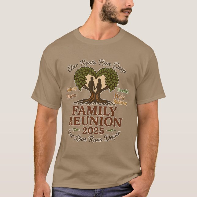 Camiseta Nosso Amor Executa Uma Reunião Familiar Mais Profu (Frente)
