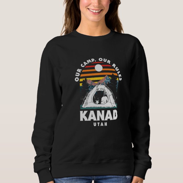 Camiseta Nosso Campo Nossas Regras Kanab Camping Utah Campe (Frente)