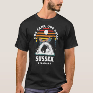 Camiseta Nosso Campo Nossas Regras Sussex Acampando Delawar