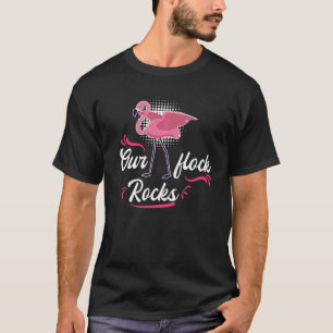 Camiseta Nosso Celebrado Flamingo Rosa De Flock