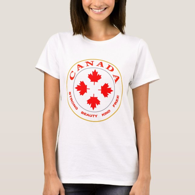 Camiseta Nosso Emblema do Canadá (Frente)