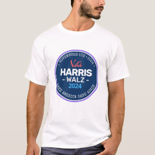 Camiseta Nosso Make America Sane Novamente Harris Walz 2024
