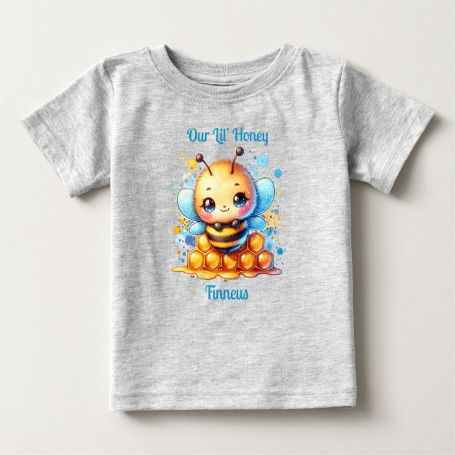 Camiseta Nosso Mel Lil | Abelhas de mel personalizadas (Frente)