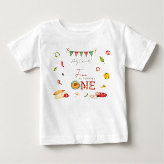 Camiseta Nosso Pequeno Almôndega 1º Aniversário
