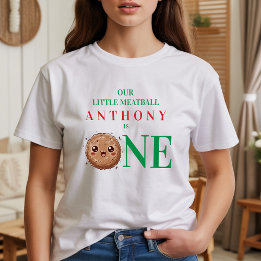 Camiseta Nosso Pequeno Almôndega Faz Um 1º Aniversário