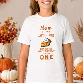 Camiseta Nosso Pequeno Bolo de Aniversário de 1 Ano do Dia