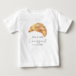 Camiseta Nosso Pequeno primeiro aniversario Croissant