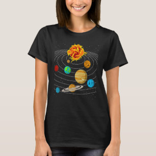 Camiseta Nosso planeta Solar Planeta Ciência Espaço de Educ